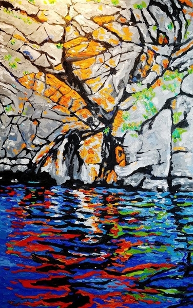 Haystack Island Rockface #4