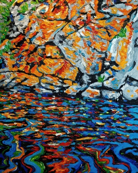 Haystack Island Rockface #6