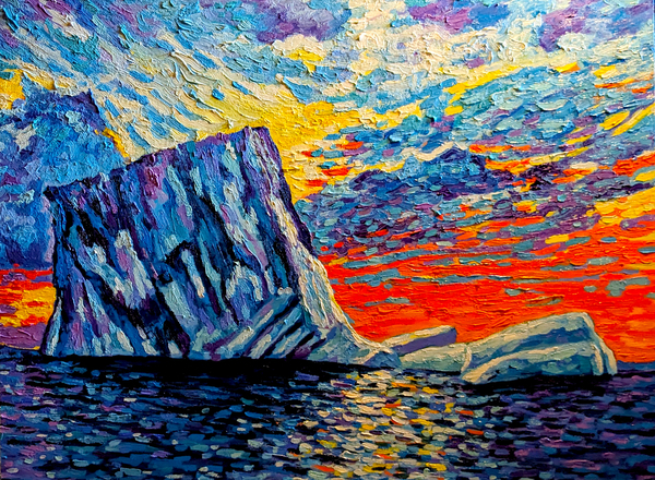 Twillingate Sunset on Ice